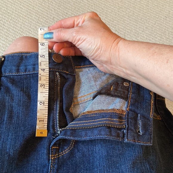 GAP 1969 Denim Mini with White Ruffle along Bottom - Picture 11 of 13